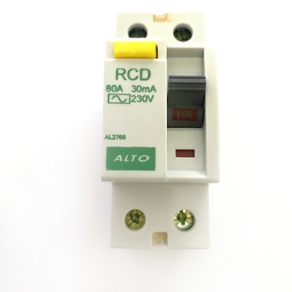Alto AL2766 80A 80 Amp 30mA RCD 2 Double Pole Circuit Breaker